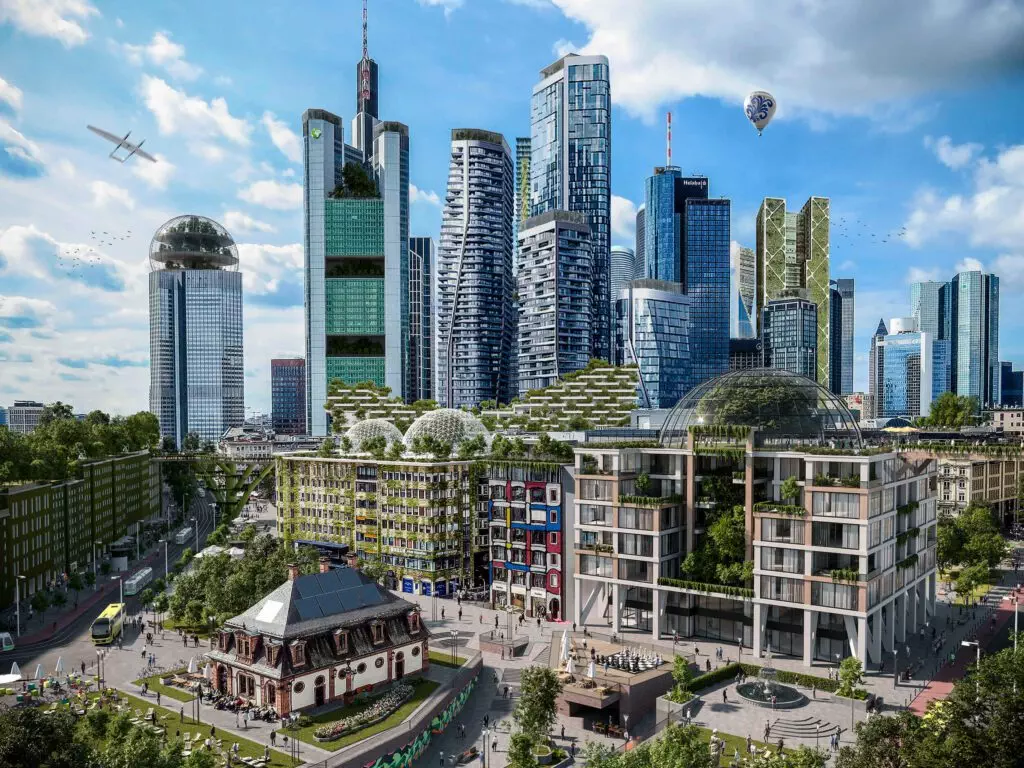 Frankfurt Realutopie 2045 by Render Vision, Reinventing Society, CC BY-NC-SA 4.0